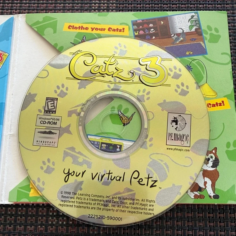 1998 Catz3, The Learning Company, CD ROM , Virtual Pets